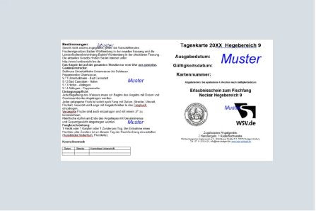 Online Tageskarte Neckar Hegebereich 9