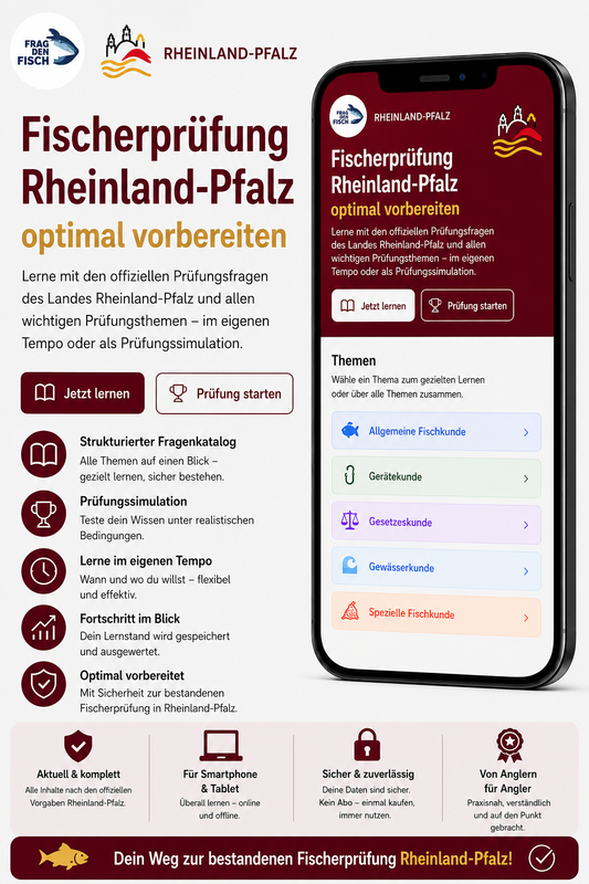 Die offiziellen Prüfungsfragen Rheinland-Pfalz. Einfach und flexibel lernen