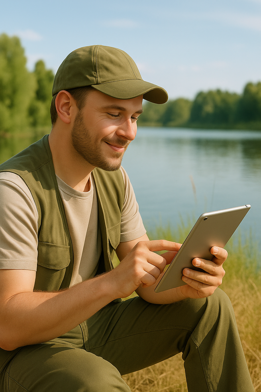 Online lernen für die Fischerprüfung in Bayern.
